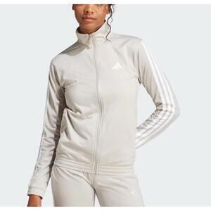 NWT adidas Women Essentials 3-stripes Tricot Track Jacket, White/off White M